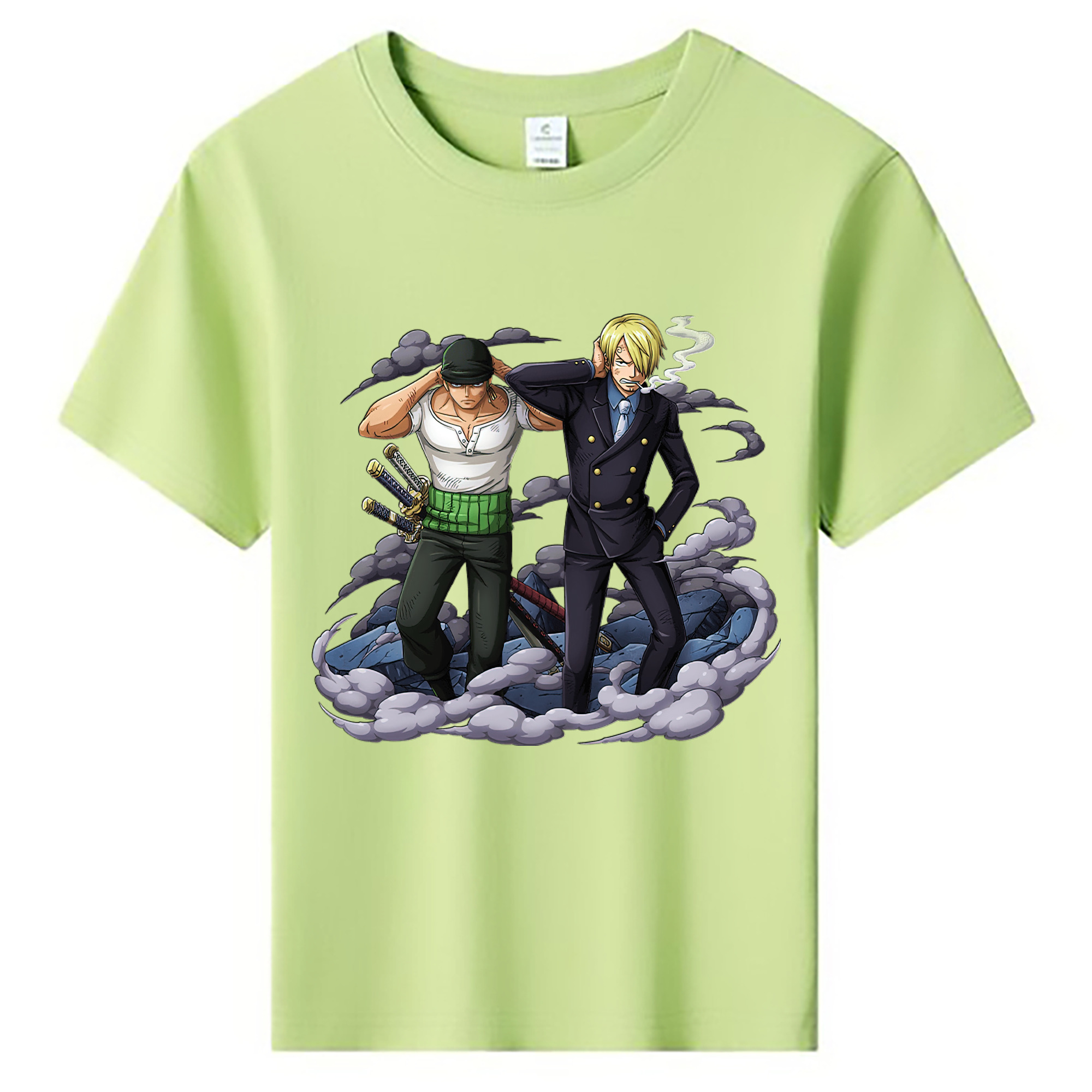 （画像用） ワンピース サンジ ONE PIECE Sanji 綿100％キッズTシャツ（フロントプリント）